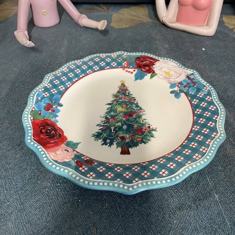 Citrus Floral Art Ceramic Dinner Plate